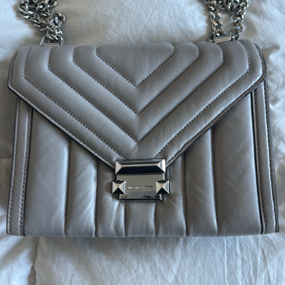 Grey michael kors chain purse